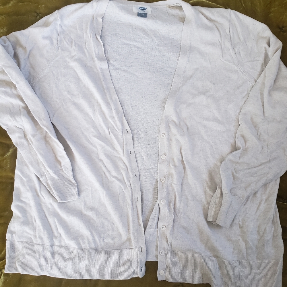 Cream colored Old Navy cardigan XXL